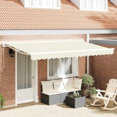 vidaXL Material de &icirc;nlocuire pentru copertină Crem 400 x 200 cm P&acirc;nză 42000389