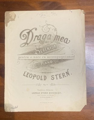 Partitura-Draga mea foto