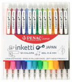 Set 12 Pixuri Cu Gel Penac Inketti - Culori Asortate