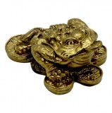 Statueta feng shui broasca raioasa pe monede in bronz - 65cm, Stonemania Bijou