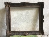 arta / design / vintage - Rama deosebita din lemn cu ornamente din ipsos pentru tablouri, fotografii, goblene, acte, documente sau diverse !