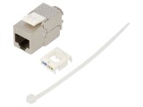 Modul RJ45 Goobay Cat 6a Argintiu 8p8c 10-60&deg;C Cod 79448