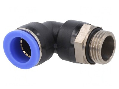 Racord push-in &amp;icirc;n unghi PBT G 1/2 0-60&amp;deg;C foto