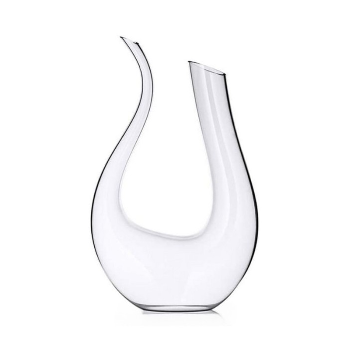 Set decantor, design U, 1500 ml, sticla premium, accesorii incluse bile de curatare