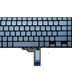 Tastatura Laptop, Asus, VivoBook X515DA, X515EA, X515EP, X515FA, X515JA, X515JF, X515JP, X515KA, X515MA, X515UA, iluminata, argintie, layout US