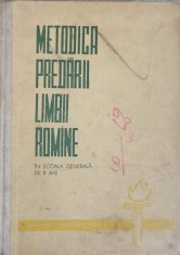 METODICA PREDARII LIMBII ROMANE IN SCOALA GENERALA DE 8 ANI-S. STOIAN, I. BERCA, C.G. CHIOSA-215557 foto
