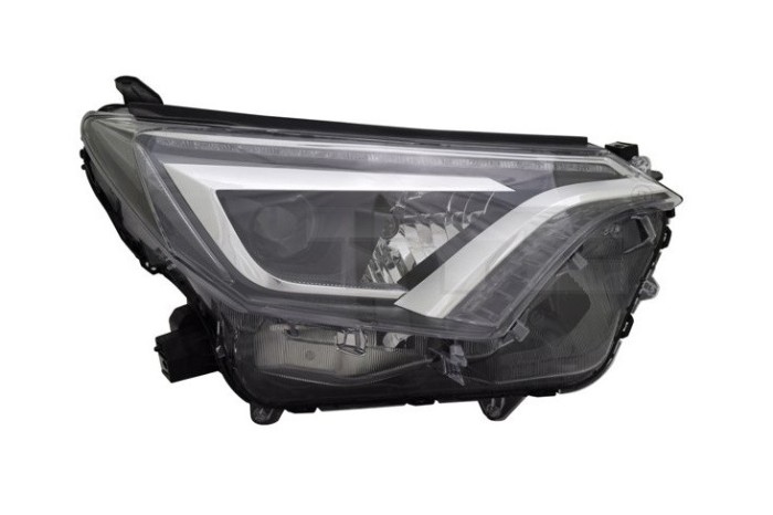 Far Toyota Rav4 (Xa40), 12.2015-12.2018, partea Dreapta, cu lumina timp de zi tip LED; tip bec LED+WY21W; electric; fara unitate control LED; cu moto