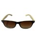 Ochelari de soare dama, UV400, Plastic, Maro, Oem