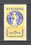 Romania.1962 C.M. de handbal feminin CR.90, Nestampilat