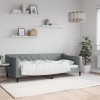 VidaXL Cadru de pat, gri deschis, 90x190 cm, material textil