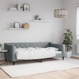 VidaXL Cadru de pat, gri deschis, 90x190 cm, material textil