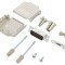 Conector D-Sub 15-Pini Tată Drept Lipire pe Cablu Gold Flash UNC 4-40