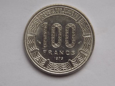 100 FRANCS 1973 CAMERUN foto