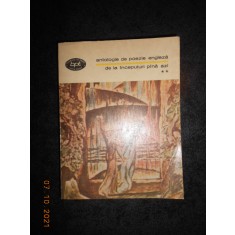 ANTOLOGIE DE POEZIE ENGLEZA DE LA INCEPUTURI PANA AZI volumul 2