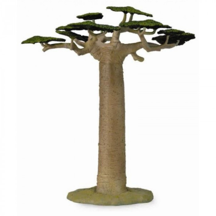 Figurina Copac Baobab Collecta, 34 x 35 cm, plastic cauciucat, 3 ani+
