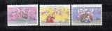 Serie Completa 3 Timbre Insulele Cocos Keeling 1981 Craciun Colinde si ingeri MNH - A688