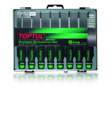 Set surubelnite precizie Torx, Toptul 8 piese T5-T20 foto