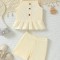 Costumas ivoire de vara pentru fetite (Marime Disponibila: 12-18 luni (Marimea