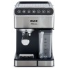 Espressor Zass ZEM 10, 1350W, 16 bar, 1.8L, lapte 0.5L, cafea macinata/ESE, cappuccino one-touch