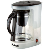 Cafetiera si ceainic Zass ZCTM 01 680W 1l Alb / Negru