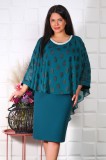 Cumpara ieftin Rochie de seara Irisi Verde - 58Marimea