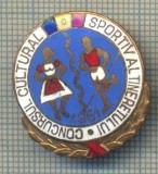 Y 761 INSIGNA-CONCURSUL CULTURAL SPORTIV AL TINERETULUI 1961-PENTRU COLECTIONARI