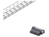 Conector PCB-PCB Mamă 16 PIN 1.27mm Termoplast