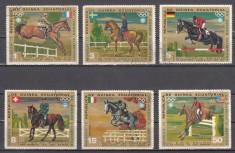 A12 S2 11 - Timbre foarte vechi - Guineea Ecuatoriala - hipism