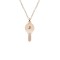 Key - Colier personalizat cheita cu litera din argint 925 placat cu aur roz