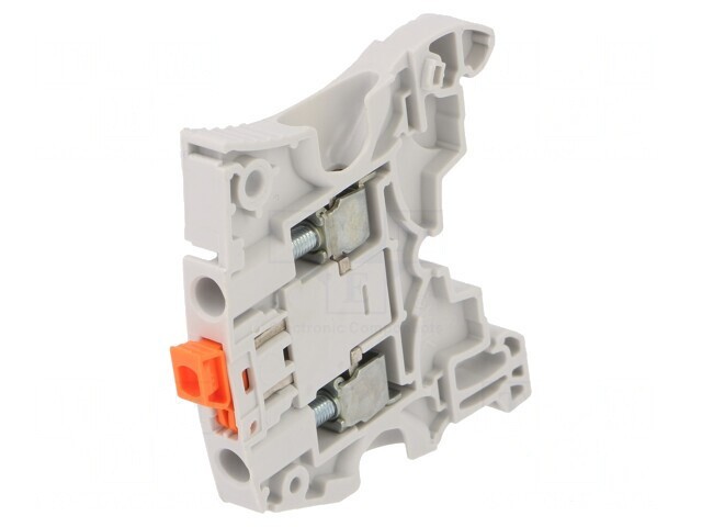 &Icirc;mbinare Șine 0,2-6mm&sup2; Piste 1 Borne 2 Gri 6mm