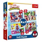 Set Puzzle 4 in 1, 4 Imagini, 35+48+54+70 Piese, Multicolor, Carton, CMCLASS
