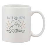 Cana alba personalizata &#039;Faith can move mountains&#039;, INOVATIX&reg;. 330ml