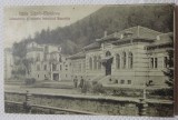 Carte Postala, Baile Slanic Moldova, Inhalatorul si Ruinele hotelului Racovita, 1929