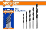 WADFOW - SET BURGHIE SPIRALA PENTRU LEMN 5BUC PowerTool TopQuality