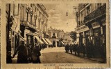 1913 CP Calea Vctoriei BUCURESTI / circulată Buc - Focșani Vrancea către Coman Georgescu, comerciant si antreprenor / Clădirea Librăriei Leon Alcalay