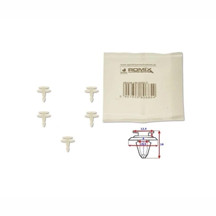 Clema, clips fixare Honda Accord /Accord /Civic /Crv /Hr-V /Jazz/Fit /Jazz/Fit; Nissan Almera, Micra, Primera; rama parbriz si ornamente, set 10