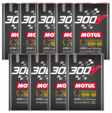 Set 9 Buc Ulei Motor Motul 300V Competition Ester Core&reg; Technology 15W-50 5L 110861