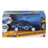 HOT WHEELS MASINUTA METALICA CU SISTEM PULL BACK NISSAN SKYLINE GT R R34 1999 NIGHT BURNERZ SCARA 1 LA 43