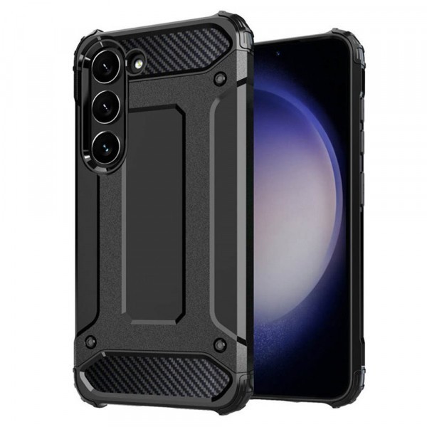 Husa pentru Samsung Galaxy S23 S911, Techsuit, Hybrid Armor, Neagra