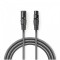 Cablu adaptor DMX XLR 3 Pini mama - XLR 5 Pini tata 0.3m gri Nedis