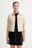 Levi&#039;s geaca jeans culoarea bej, de tranzitie, 29945