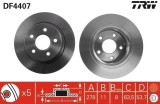 Set disc frana Ford Tourneo Connect 06.02-12.13, Transit Connect (P65 P70 P80) 06.02-, montare Spate, 278x11mm, plin, 2 buc, TRW