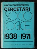 CERCETARI SOCIOLOGICE - MIRON CONSTANTINESCU E