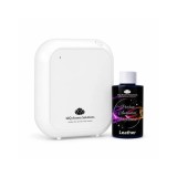 Cumpara ieftin Pachet Promo: 10Q Aroma Eco Plus Alb + Rezerva Parfum Ambiental Profesional 100 g Leather
