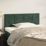 Cumpara ieftin Tăblie de pat, verde &icirc;nchis, 80x5x78/88 cm, catifea