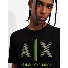 Tricou Armani Exchange slim fit negru
