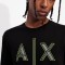 Tricou Armani Exchange slim fit negru