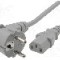 Cablu alimentare AC, 4m, 3 fire, culoare gri, CEE 7/7 (E/F) &amp;#351;tecar in unghi, IEC C13 mama, LIAN DUNG -