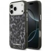 Husa MagSafe pentru Apple iPhone 17 Pro Max, Karl Lagerfeld, IML Leopard Pattern, Neagra