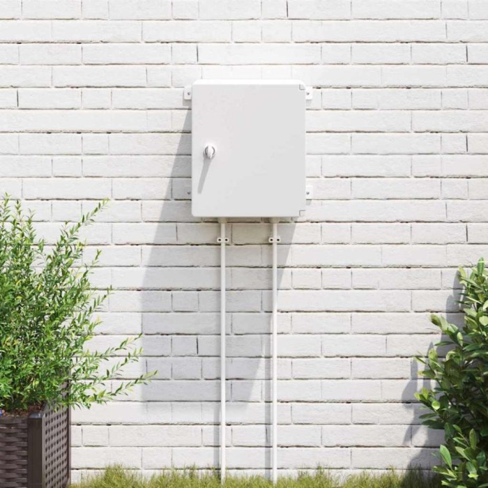 vidaXL Cabinet de Control Gri 30 x 16.5 x 35 cm Plastic ABS 4106496